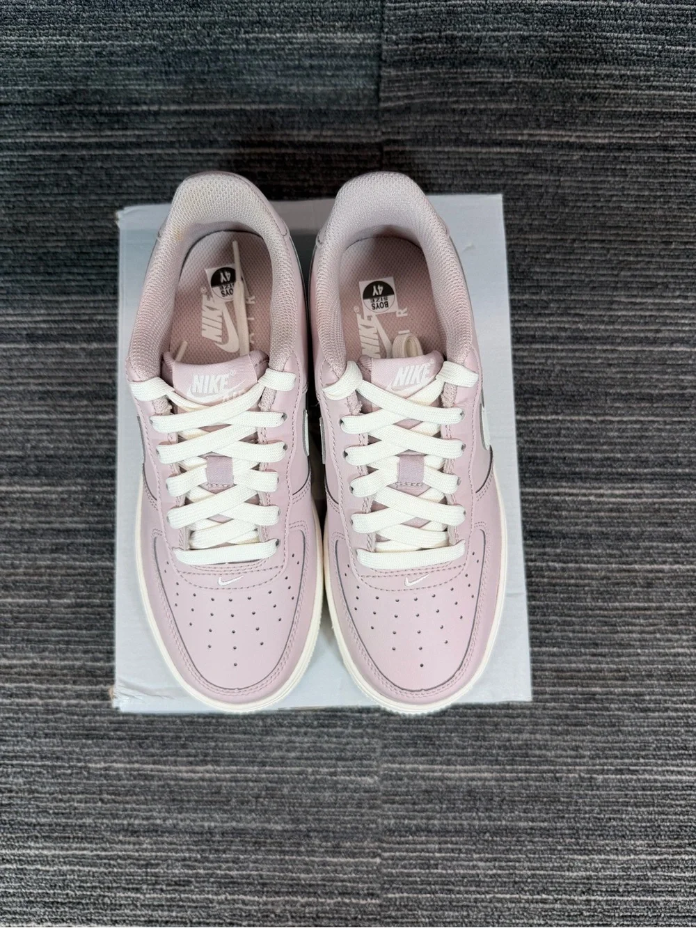 Nike Air Force 1 (GS) Particle Rose/Sail White Swoosh Youth Size 4Y Women’s 5.5